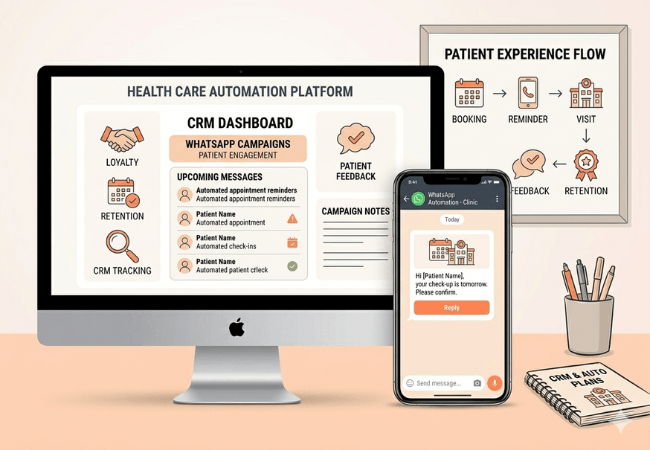 Happimed CRM Whatsapp Automation