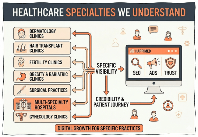 Healthcare Specialties We Work For