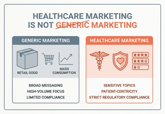 Heathcare Marketing is different from generic marketing