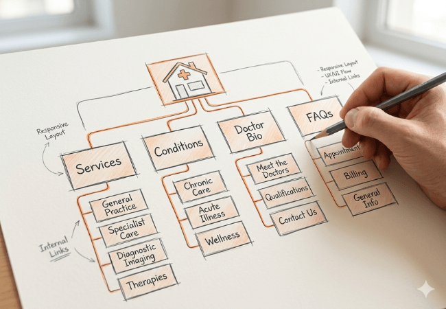 Healthcare website development with SEO