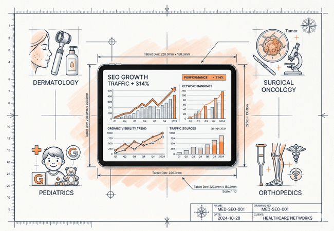 Heathcare SEO for Multiple Specialties